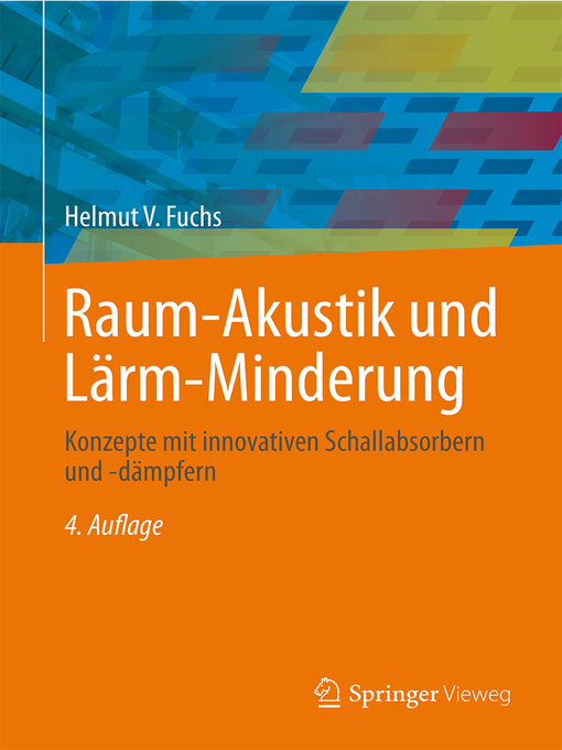 Title details for Raum-Akustik und Lärm-Minderung by Helmut V. Fuchs - Wait list
